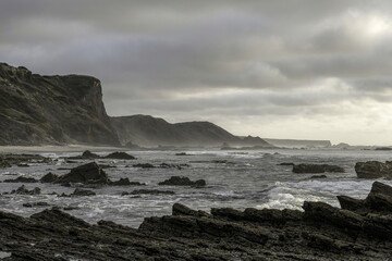Dramatic Clouds over Carriagem Beach, Portugal