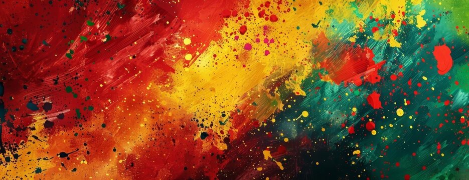 Vibrant abstract painting with bold colors and a sense of movement. Perfect for adding a touch of energy to any room.