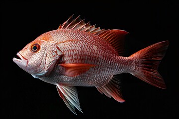 a red fish with sharp fins