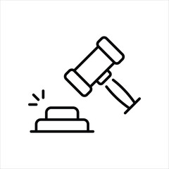 Gavel vector icon