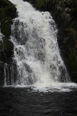 waterfall in the mountains