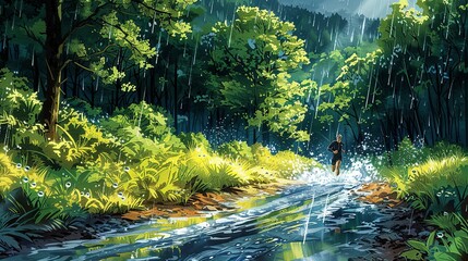 Enjoy the outdoor sport of sprinting through natural forests and mountains.