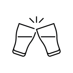 Cheers vector icon