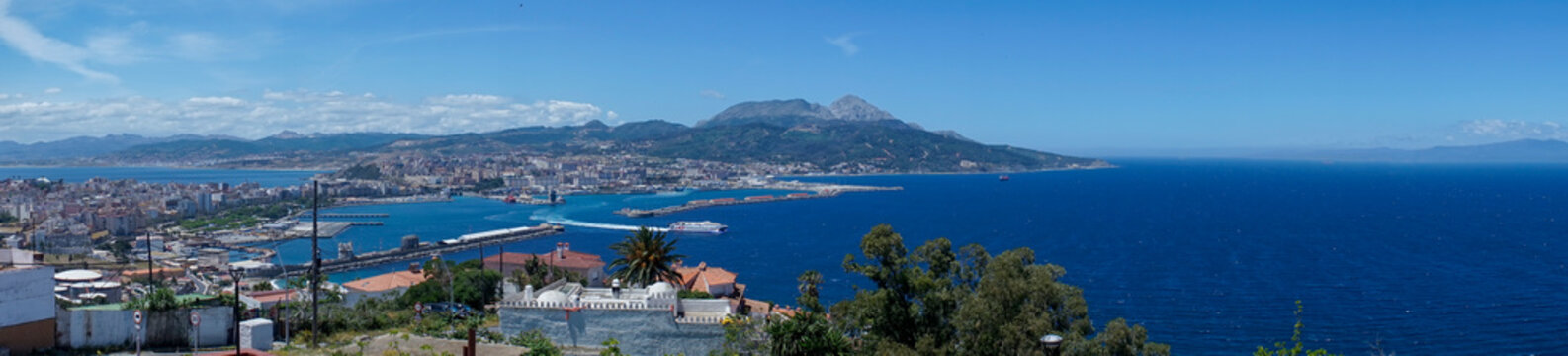 Vistas de la bonita ciudad de Ceuta, Espa&ntilde;a