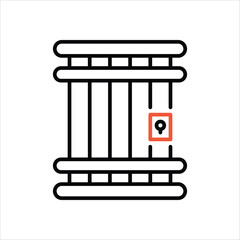 Jail vector icon