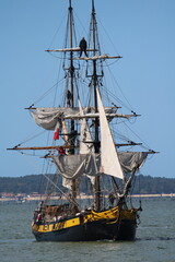 Fototapeta premium le français, bateau 3mats