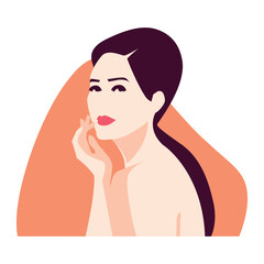 Women Beauty. Vector Illustration Design