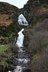 waterfall in the mountains