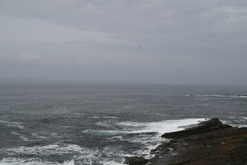 storm over the sea