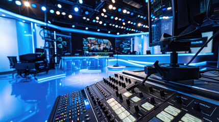 Modern Studio for Live Broadcasts