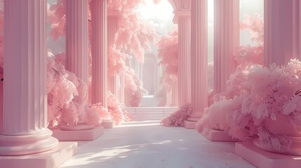 Delicate pastel palette creating a soft and soothing atmosphere
