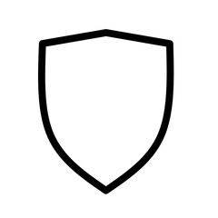 shield icon vector with line design