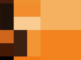 Banner background with orange, brown, black, and white square pattern