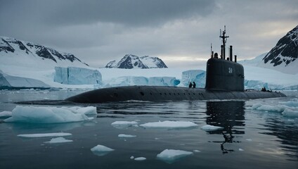 image of a submarine surfacing