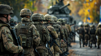 Company of soldiers of General military mobilisation 