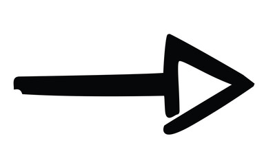 Sharp arrow pointer vector design element