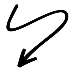 silhouette of a Drawn arrow pointer vector design element