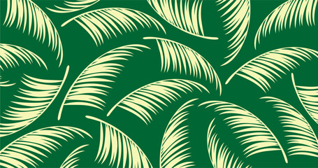 Summer theme background wallpaper, luxury nature leaf pattern design, arranged leaves design for fabric, prints, covers, banners and invitations, Vector illustration.