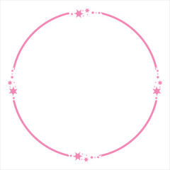 star circle frame. isolated on white background. vector illustration. EPS 10