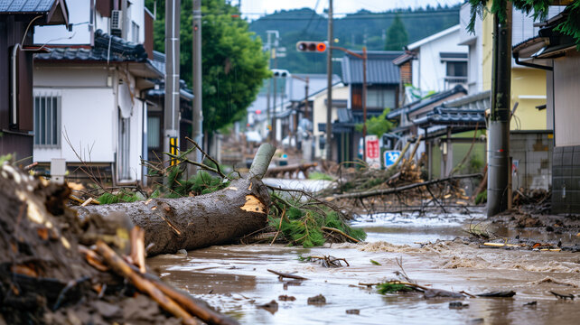 豪雨の被災 氾濫 倒木