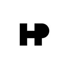 Fototapeta premium initial letter HP logo vector