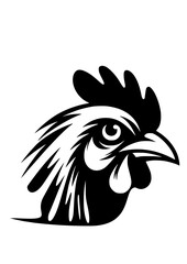 Peeking Chicken SVG, Chick SVG, Rooster SVG, Peeking Chicken Silhouette, Chicken Clipart, Chicken Cut file for Cricut, Art Print