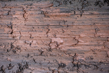 Schlamm auf der Strasse nach viel Regen