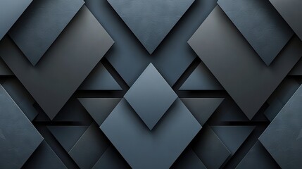   An image featuring an abstract black and grey background with a centralized pattern of squares and rectangles
