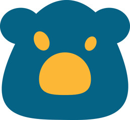 Cute Head Animal Colorful Element