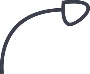 Monoline Arrow Loop Element