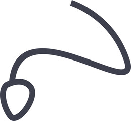 Monoline Arrow Loop Element