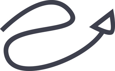 Monoline Arrow Loop Element