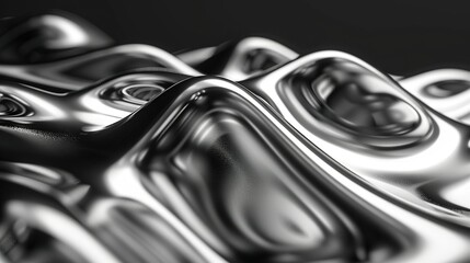   A monochromatic image depicting a rippling liquid pattern against a dark backdrop