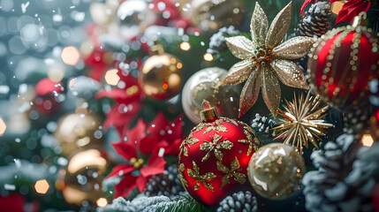 Christmas tree with Christmas decorations