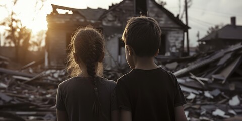 Heartbreaking Loss: Children Witness Destruction of Home