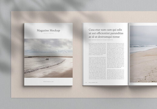 Top View Magazine Spread and Cover