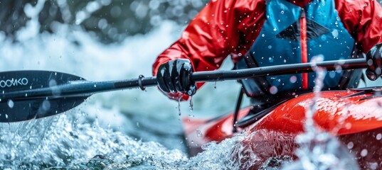 Dynamic kayaker paddle movement in olympic waters  speed and motion captured for summer games
