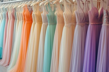 Chic Pastel Elegance: Formal Dress Collection