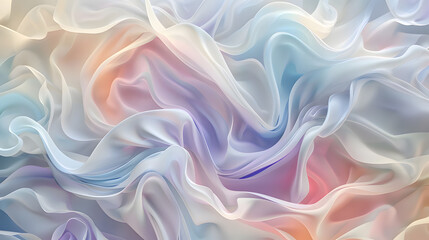 Obraz premium Abstract swirls of pastel colors intertwining and overlapping. Intricate and dynamic patterns