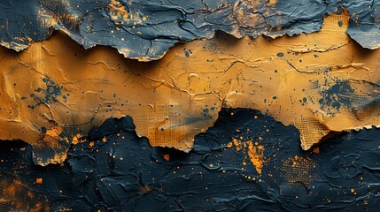 Obraz premium Textures illustration A creative depiction of an old paper surface texture with a cardboard background, featuring grunge elements and a subtle halftone vector overlay with monochrome splatters.