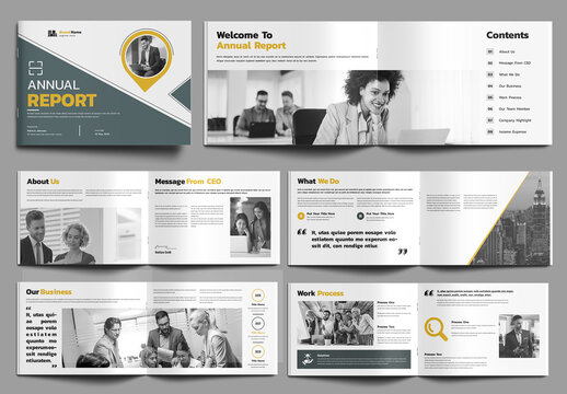 Annual Report Landscape Layout