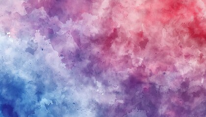 Vibrant Abstract Watercolor Spectrum: A Cascade of Red, Purple, and Blue Hues