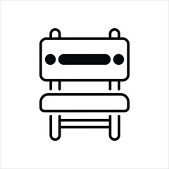 Bench vector icon