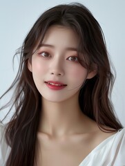 Fototapeta premium Beauty concept portrait of young Asian woman