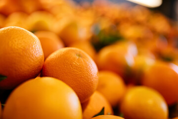 oranges in a market