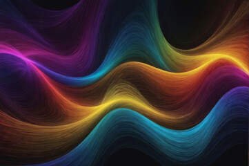 Colored magnetic waves.