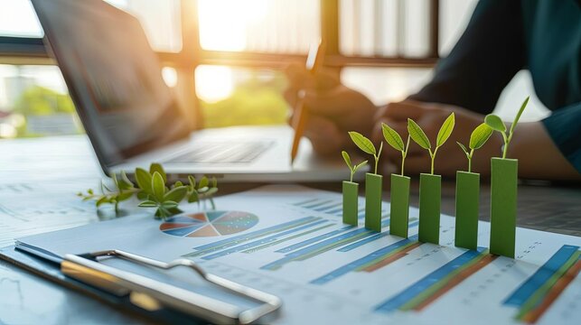 environmental factors influencing corporate financial health esg criteria in business strategy concept