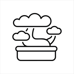 Bonsai vector icon