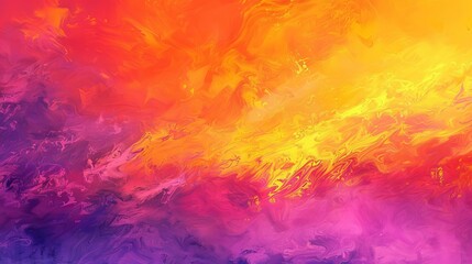 fiery sunset sky with vibrant orange pink purple and yellow hues abstract background