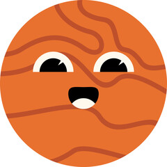 Cute Planets Illustration Element